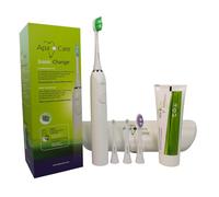 ApaCare Sonic Change Kit de soins dentaires - Brosse à dents sonique avec batterie remplaçable, étui de voyage, dentifrice et brosses interdentaires - Soin buccal professionnel pour la maison et les