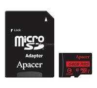 Apacer Memory Card 64 Go XC UHS C10 100 MBS Card+ADP ap64gmcsx10ub-r