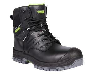 APACHE Chilliwack Bottes de sécurité imperméables avec fermeture éclair latérale Noir Taille 42