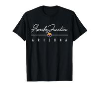 Apache Junction Arizona (AZ) T-Shirt Graphique avec Valeur, Homme, Noir, M