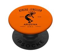 Apache Junction Arizona Dancing Kokopelli Design Vieilli PopSockets PopGrip Adhésif