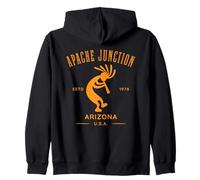 Apache Junction Arizona Dancing Kokopelli Sweat à Capuche