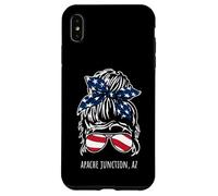 Apache Junction AZ Messy Hair Bun Ribbon Lunettes de Soleil Coque pour iPhone XS Max