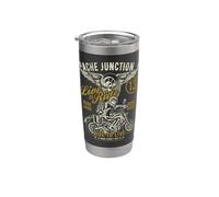 Apache Junction AZ USA Style vieilli Moto Gobelet isotherme en acier inoxydable double paroi