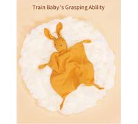 Apaiser Apaiser Serviette Douce En Peluche Lapin Mignon Doux Coton Biologique Bébé Couverture Serviette Apaisante Jouets En Peluche