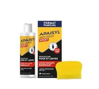 Apaisyl Lotion anti-poux et lentes – Micro-émulsion brevetée – 200 ml + peigne