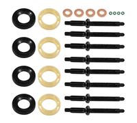 APAKA 16 Pcs Joint Injecteur 1.6 HDI et 8 Vis, Kit de Joints Toriques d'Injecteur Diesel Compatible avec Citroen, Peugeot 198185 198299 1982A0