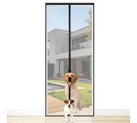 Apalus VP Pro moustiquaire pour porte de balcon, fibre de verre ignifugée, très robuste et résistante aux griffures, fermeture magnétique, bande auto-agrippante 3.8 cm, non recoupable, 95x210 cm