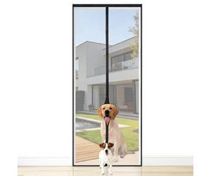 Apalus VP Pro moustiquaire pour porte de balcon, fibre de verre ignifugée, très robuste et résistante aux griffures, fermeture magnétique, bande auto-agrippante 3.8 cm, non recoupable, 85x200 cm