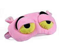 Apanphy® Masque pour Les Yeux, Duvet Visage Visage endormi drôle nouveauté Grenouille de Bande dessinée Couverture de l'oeil Masque de Voyage de Sommeil (Rose)