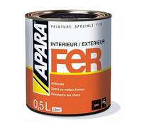 APARA Peinture Fer Satin 0.5 litre Blanc