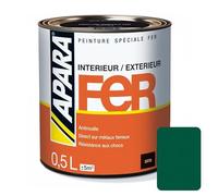APARA Peinture Fer Satin 0.5 litre Vert jardin (RAL 6005)