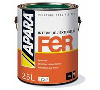 APARA Peinture Fer Satin 2.5 litres Blanc
