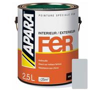 APARA Peinture Fer Satin 2.5 litres Gris clair (RAL 7035)