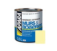 APARA Peinture intérieure couleur, acrylique satinée 0.5 litre Coquille