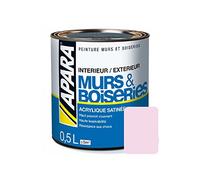 APARA Peinture intérieure couleur, acrylique satinée 0.5 litre Parme