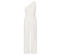 APART Combinaison à une épaule en tissu légèrement structuré, crème, taille 36