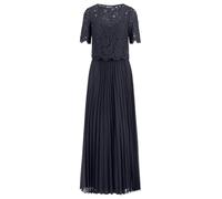 APART Fashion Abendkleid mit Spitzenjacke Robe, Bleu Nuit, 36 Femmes