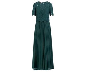 APART Fashion Abendkleid mit Spitzenjacke Robe, Vert foncé, 40 Femmes