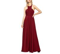 APART Fashion Chiffon Dress Robe de soirée, Rouge (Bordeaux Bordeaux), 42 (Taille Fabricant: 40) Femme