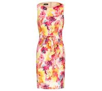 APART Fashion Kurzes Satinkleid Robe, Rose et Multicolore, 48 Femmes