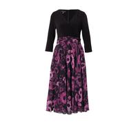 APART Robe brun foncé / violet / noir, Taille 36