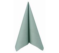 APARTina Lot de 50 serviettes de table aspect tissu en Airlaid - Uni - Aspect tissu - Idéales pour différentes occasions - Eucalyptus - 40 x 40 cm