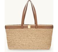 Apatchy Apatchy Brown The Esme Raffia Tote Bag with Leather Trim
