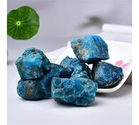 Apatite bleue - Pierres précieuses naturelles brutes de Reiki - Articles de décoration (bleu, 50 g (2-3 cm)