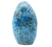 Apatite Bleue Verte de 380 grammes et 95 millimètres, Minéral Apatite de Madagascar, Pierre Authentique, Pièce Unique Rare, Minéral d'ornement, Minéral de Chakras