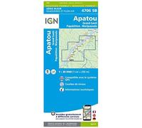 Carte de randonnée IGN Série Bleue n° 4706 - Apatou Grand Santi Maripasoula Papaïchton (Guyane)