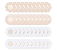 Apausvcm Lot de 40 patchs autocollants pour tétons - Cache-tétons invisibles - Cache-tétons - Pour femmes et filles, couleur chair, 6 * 2,85 cm