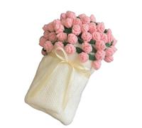 APAYAN Plaid canapé Couverture De Bouquet De Fleurs, Produit Fini, Couvertures De Bouquet De Roses Au Crochet, Cadeaux-Rose