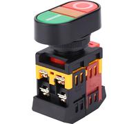 APBB-22/25N Interrupteur à bouton double avec lumière LED Interrupteur à bouton momentané NoNC (24VDC )