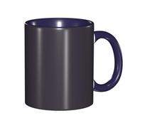 Apbdffjnf Blade - Tasses à café en céramique avec poignée pour bureau et maison, 325 ml, bleu marine