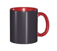 Apbdffjnf Blade - Tasses à café en céramique avec poignée pour le bureau et la maison, 325 ml, rouge