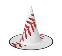 Apbdffjnf Chapeau de sorcière en dentelle de baseball avec imprimé gros plan pour Halloween, chapeau de sorcière pointu, accessoire de costume pour décoration de fête d'Halloween