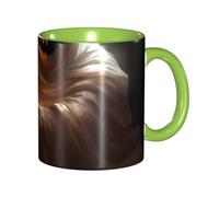 Apbdffjnf Ghost Holding A Jack O Lantern Tasses à café en céramique avec poignée pour bureau et maison Vert 325 ml