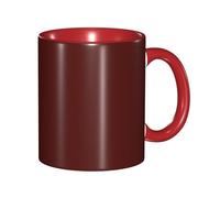 Apbdffjnf Tasses à café en céramique avec poignée pour bureau et maison, 325 ml, marron châtaigne
