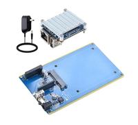 APBVIHL Station de stockage réseau NAS pour NanoPi NEO/NEO2, 2,5" SATA, hôte USB, RTC, 12 V DC, interface I2C, bleu, 151 x 76,4 x 28 mm (kit de base NEO-NAS)