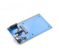 APBVIHL Station de stockage réseau NAS pour NanoPi NEO/NEO2, 2,5" SATA, hôte USB, RTC, 12 V DC, interface I2C, bleu, 151 x 76,4 x 28 mm (NAS Expansion Board)