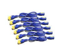 APC AP8000 - Câble d'alimentation - power IEC 60320 C13 pour IEC 60320 C14 - 10 A - 61 cm - bleu - Mondial - pour P/N: SCL500RMI1U, SCL500RMI1UC,