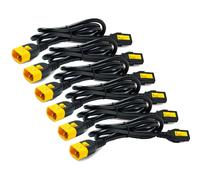 APC AP8702S-WW Kit de cordon d'alimentation APC (6 ea), verrouillage, C13 à C14, 0.6m
