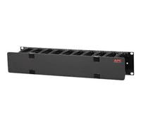 APC AR8600A Gestionnaire de câbles horizontal APC, 2U x 4" de profondeur, simple face avec