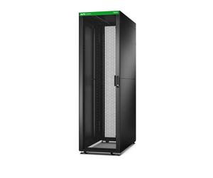 APC Baie EasyRack 600mm/42U/1000mm avec toit, panneau latéral, roulettes, noir
