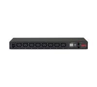APC Bandeau de prises - AP7820B - Distribution d'alimentation (avec compteur, 1U, 12 A/208 V, 10 A/230 V, 8 Sorties C13)