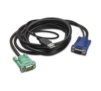 APC - Câble clavier / vidéo / souris (KVM) - USB, HD-15 (VGA) (M) pour HD-15 (VGA) (M) - 1.83 m - pour P/N: AP5201, AP5202, AP5808, AP5816, KVM1116R