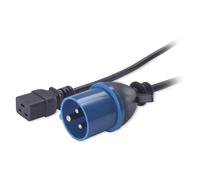 APC CABLE D ALIMENTATION ONDULEUR LONGUEUR 2.5M - IEC 309 BORNIER VERS IEC C19 ONDULEUR