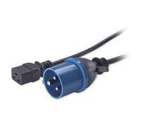 - Câble d'alimentation - IEC 60320 C19 pour IEC 60309 (M) - 2.5 m - noir - pour P/N: SMT2200I-AR, SMT2200R2I-AR, SMT3000I-AR, SMT3000R2I-AR,