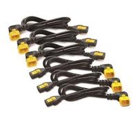 APC - Câble d'alimentation - power IEC 60320 C13 pour IEC 60320 C14 - 10 A - 1.83 m - connecteur à 90 ° - noir - Mondial - pour P/N: SCL500RMI1U, SCL500RMI1UC, SCL500RMI1UNC, SMTL1500RMI3UC, SMTL750RM